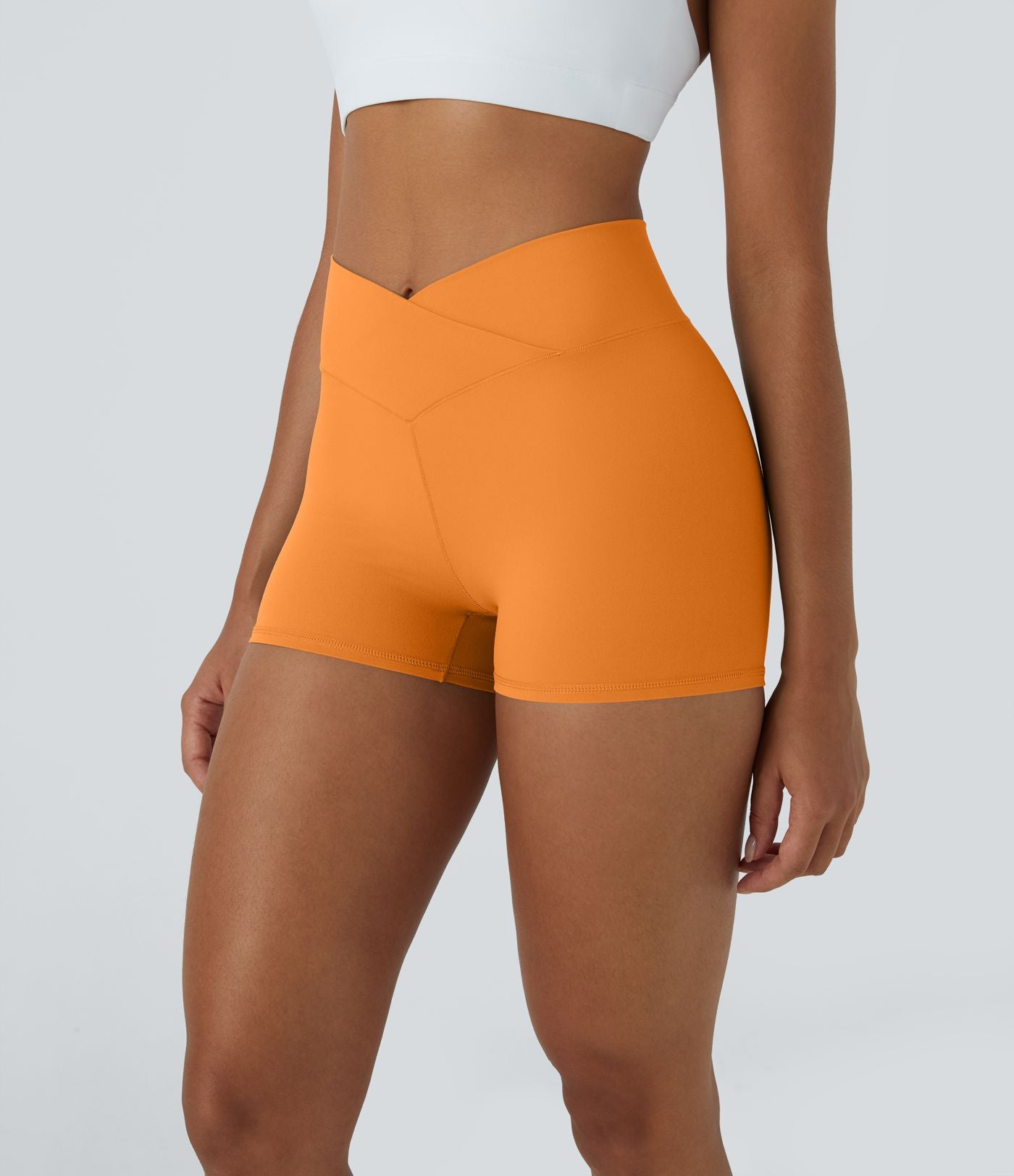 Softlyzero™ Short 7,5cm Biker Taille Haute Croisé Uni