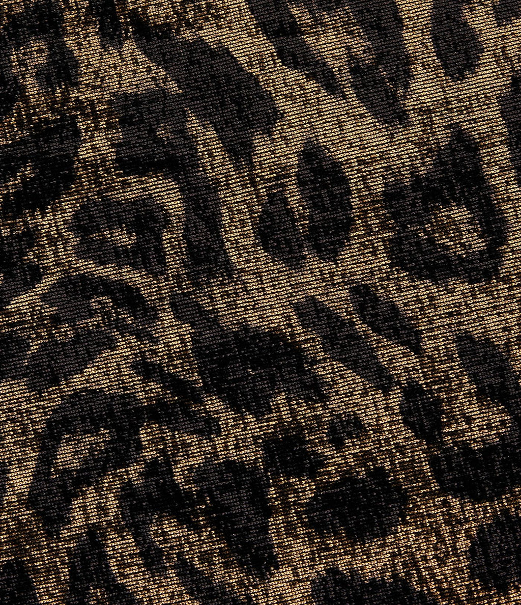Pantalon leopard large décontracté taille mi-haute avec cordon de serrage et poches