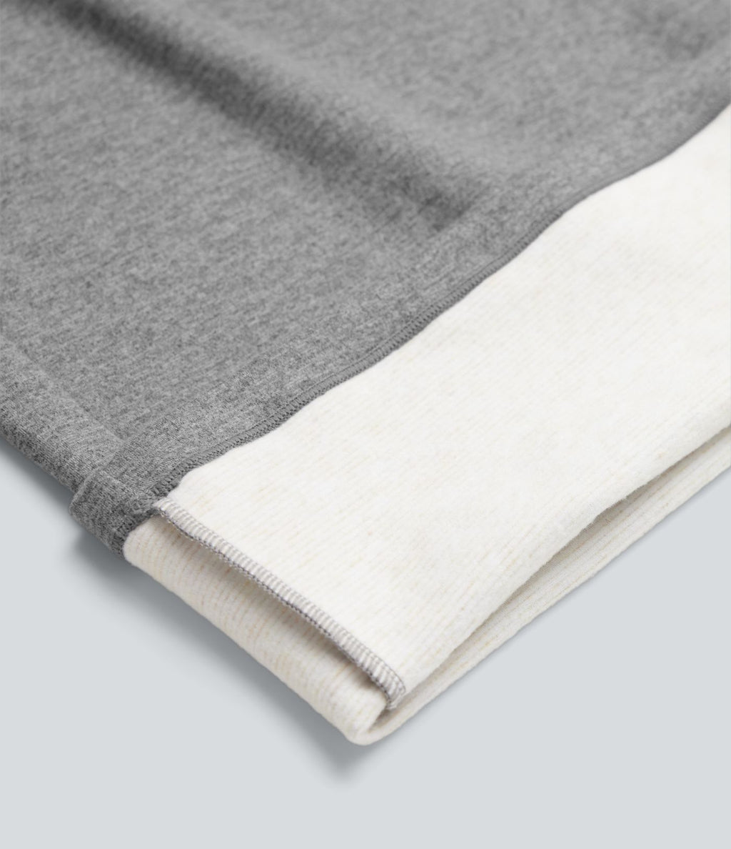 Pantalon baggy polaire taille haute avec poches