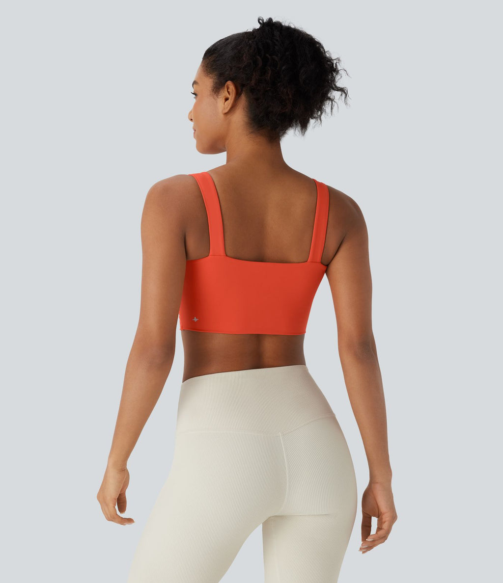 Brassière yoga SoftlyZero™ Airy maintien léger découpes effet frais InstantCool, bonnets E-G
