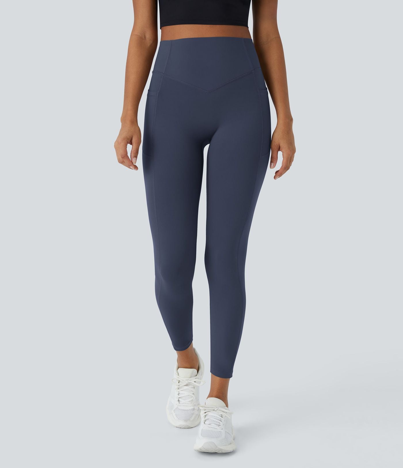 Legging d'entraînement gainant galbant taille haute avec effet scrunch et poches Halara UltraSculpt™