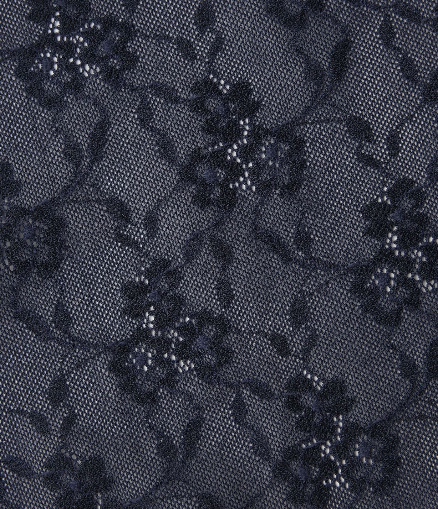 Débardeur transparent dentelle à motif floral