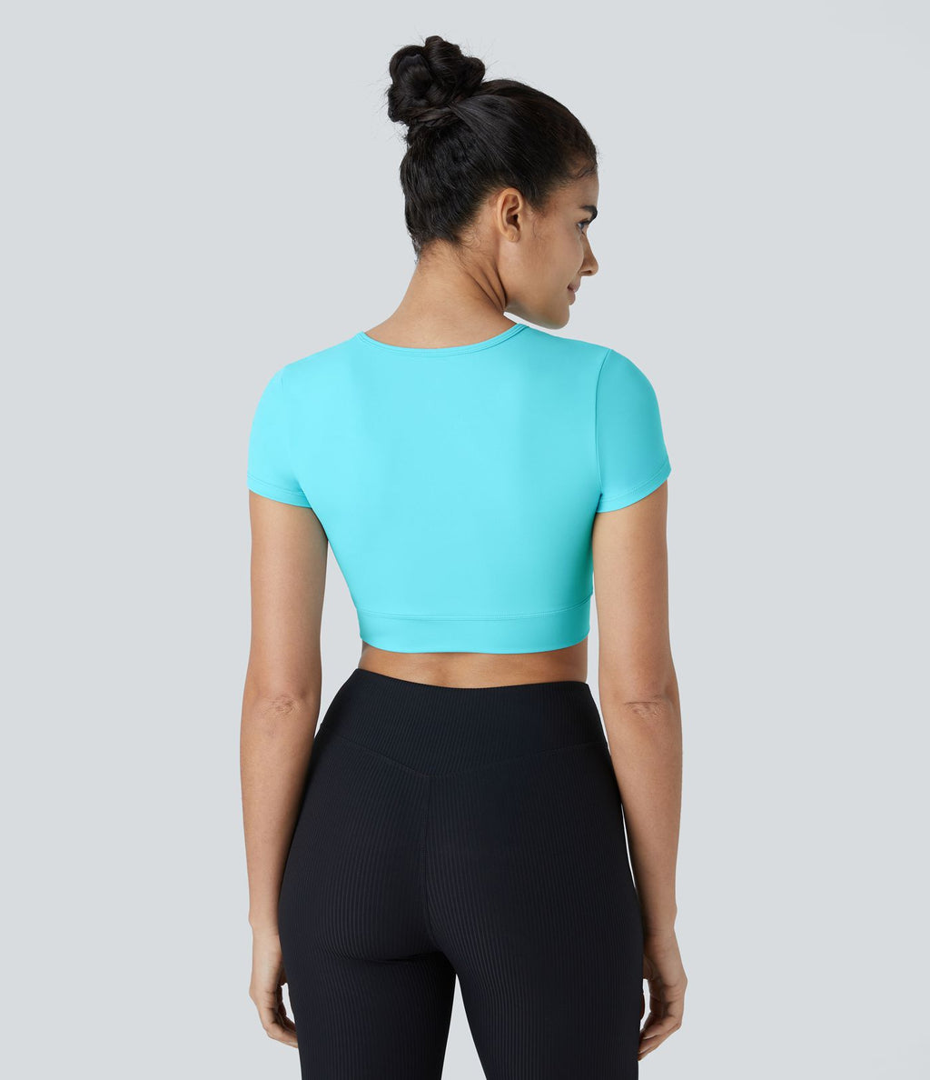 Softlyzero™ Plush Sports Top Ourlet Croisé