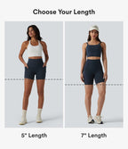 Short cycliste de running Halara UltraSculpt™ taille haute ventre plat 12,5 cm avec dos croisé et poches