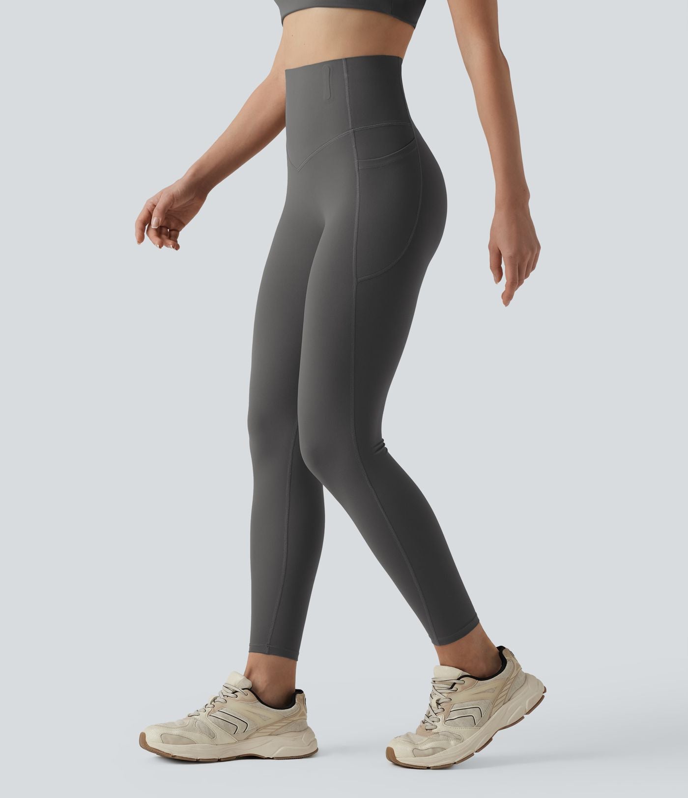 Legging 7/8 de yoga taille haute gainant sculptant anti-roulottage Halara UltraSculpt™ avec poches