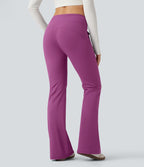 Pantalon évasé ajusté taille moyenne avec cordon de serrage DayStretch avec poches