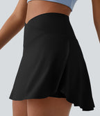 Jupe de tennis mini 2-en-1 quotidienne SoftlyZero™ Airy avec croisement, poche latérale et effet frais InstantCool, Lucid, protection solaire UPF50+