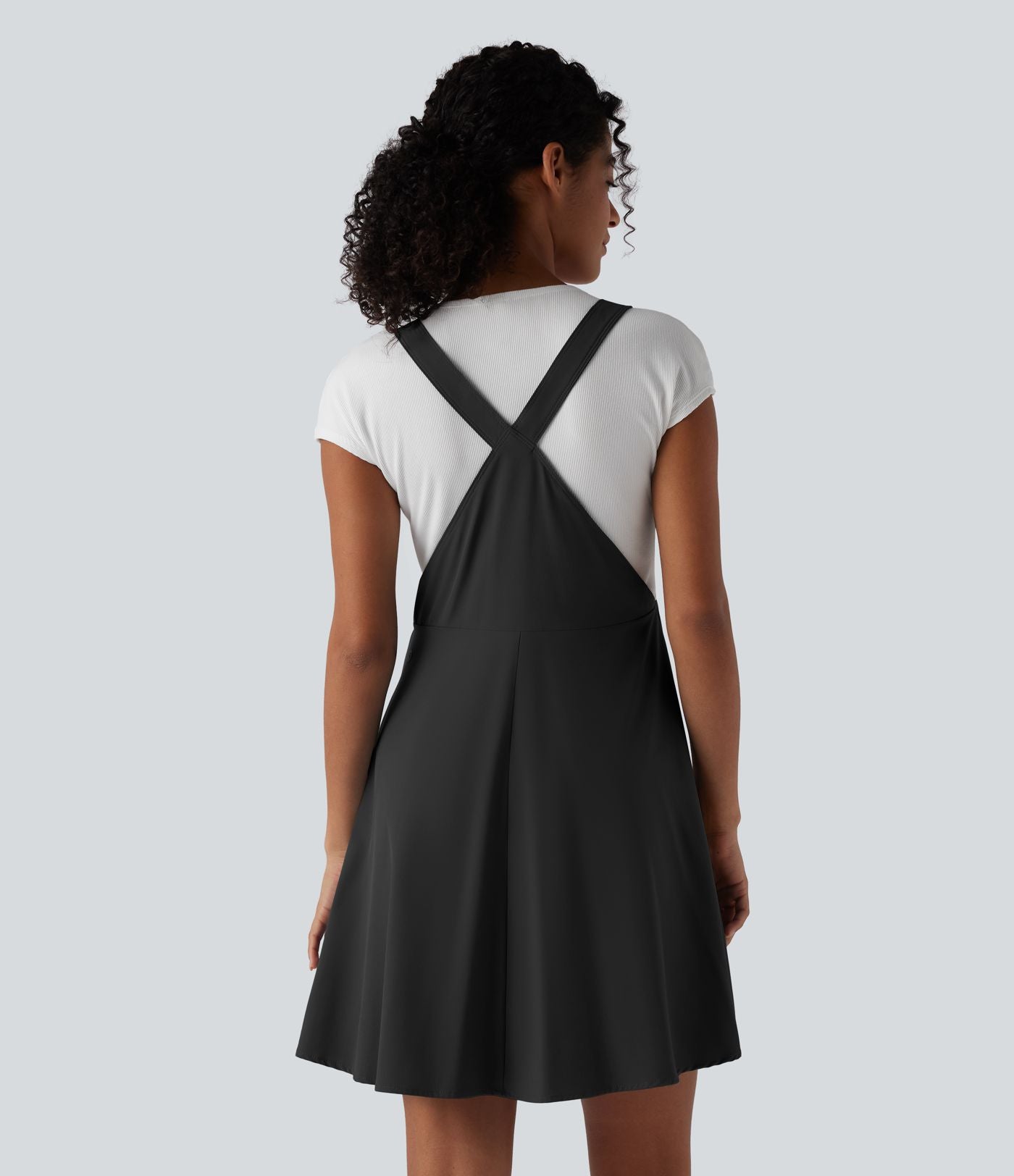 Robe chasuble décontractée mini fluide séchage rapide Breezeful™ avec bretelles ajustables et poches