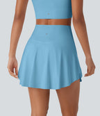 Jupe-short 2-en-1 mini de vacances taille haute croisée à séchage rapide avec poches latérales effet frais InstantCool