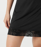 Jupe mini casual SoftlyZero™ taille haute en dentelle contrastée