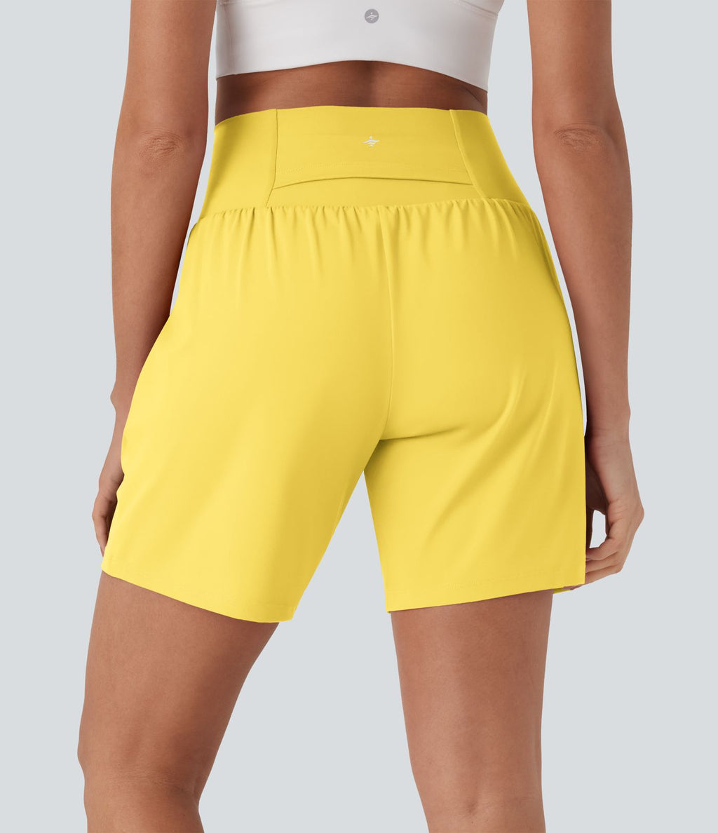 Short de yoga SoftlyZero™ Airy 2-en-1 taille très haute avec poches et effet frais InstantCool 17,5 cm