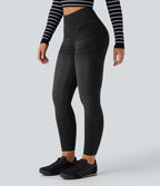 Legging 7/8 en denim gainant taille haute effet push-up Halara Flex™ avec poches