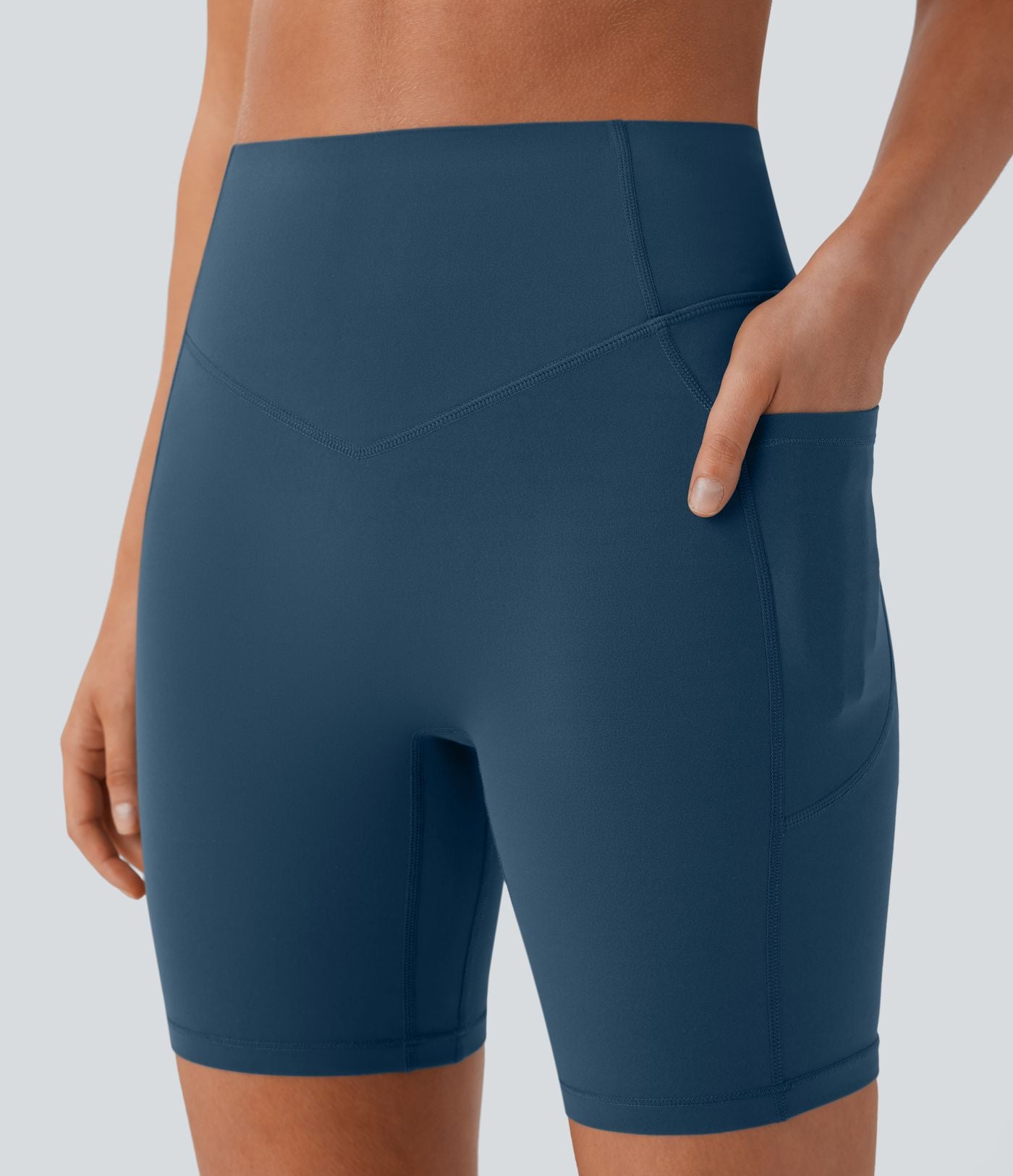 Legging de yoga gainant taille haute chiné à séchage rapide avec poches Halara UltraSculpt™