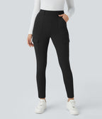 Pantalon cargo ajusté tailleur taille haute Halara Flex™ DayStretch avec poches