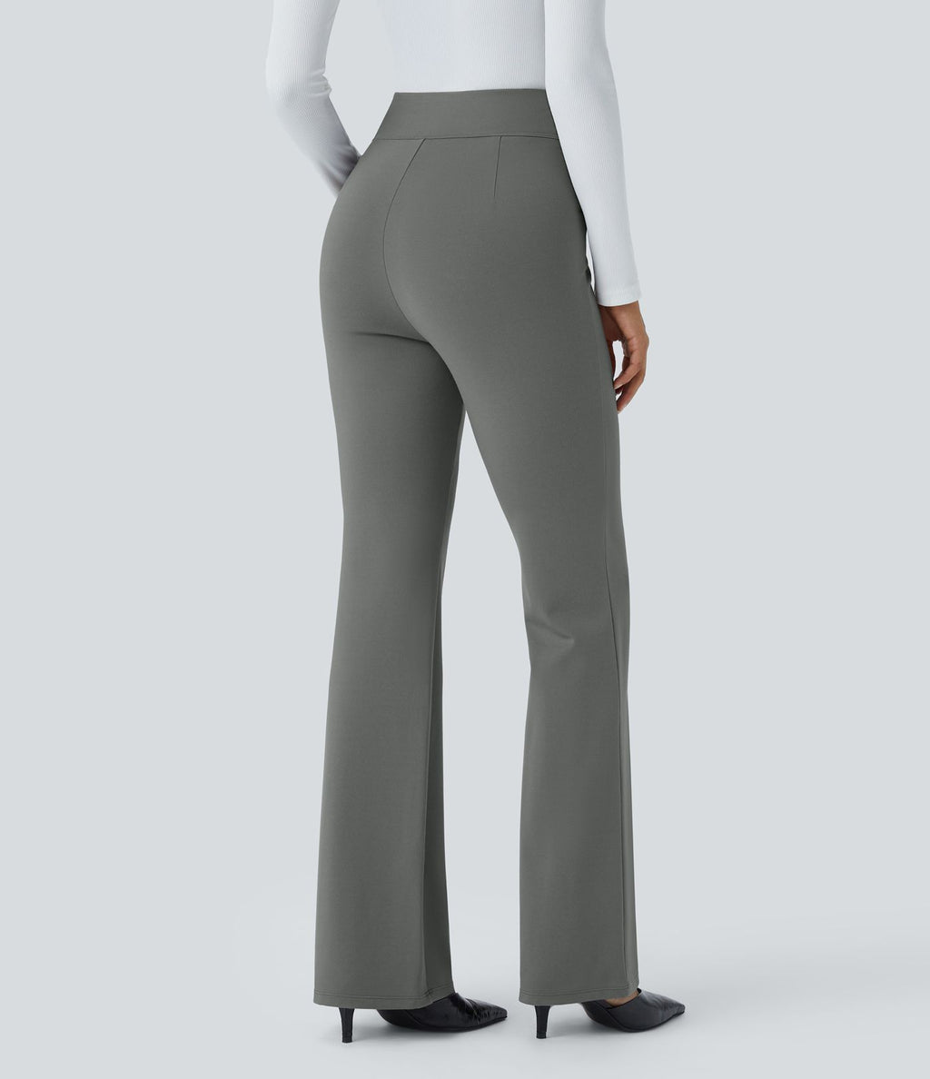 Pantalon croisé taille haute