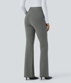 Pantalon croisé taille haute
