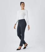 Pantalon de travail fuselé taille haute Halara Flex™ DayStretch avec poches