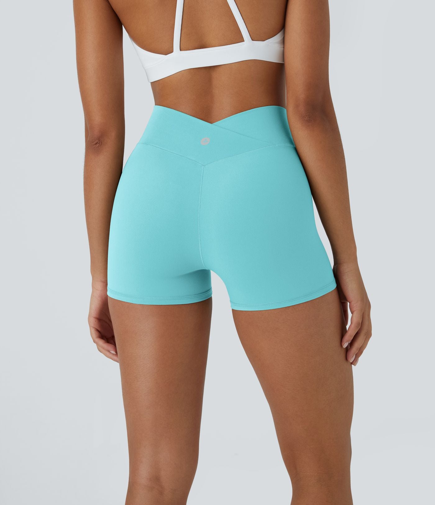 Softlyzero™ Short 7,5cm Biker Taille Haute Croisé Uni