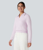 Haut de sport polo à manches longues sans couture OneForm Seamless Flow