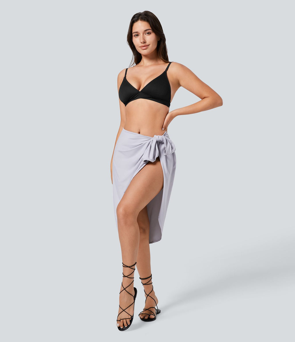 Robe de Plage Fines bretelles croisée dos nu effet portefeuille effet frais InstantCool