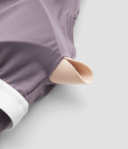 Robe sport de danse mini 2-en-1 SoftlyZero™ avec brassière intégrée, mesh contrasté et poches - Édition Easy Peasy - UPF50+