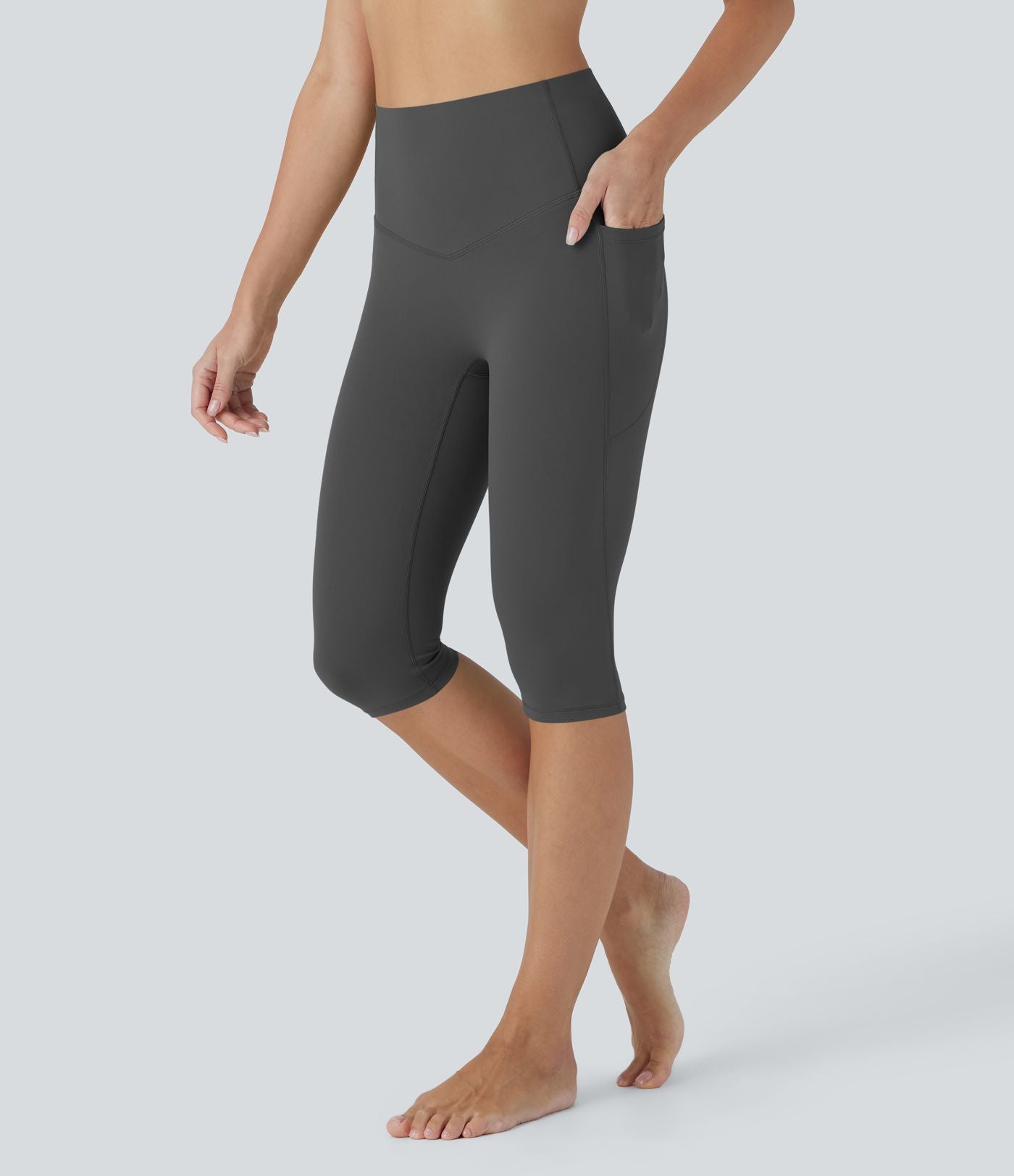Legging corsaire de yoga gainant taille haute avec poches Halara UltraSculpt™