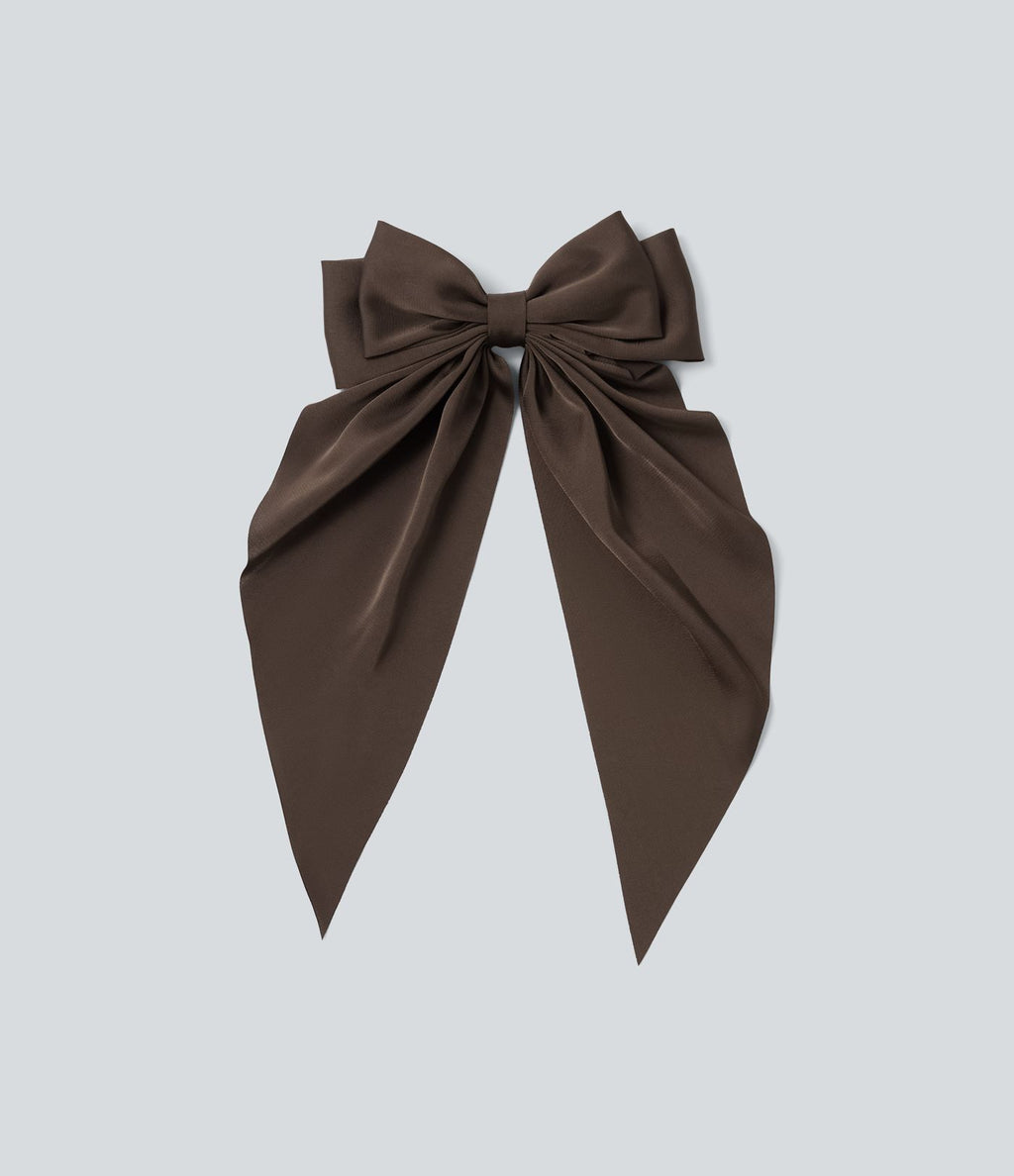 Barrette nœud en satin