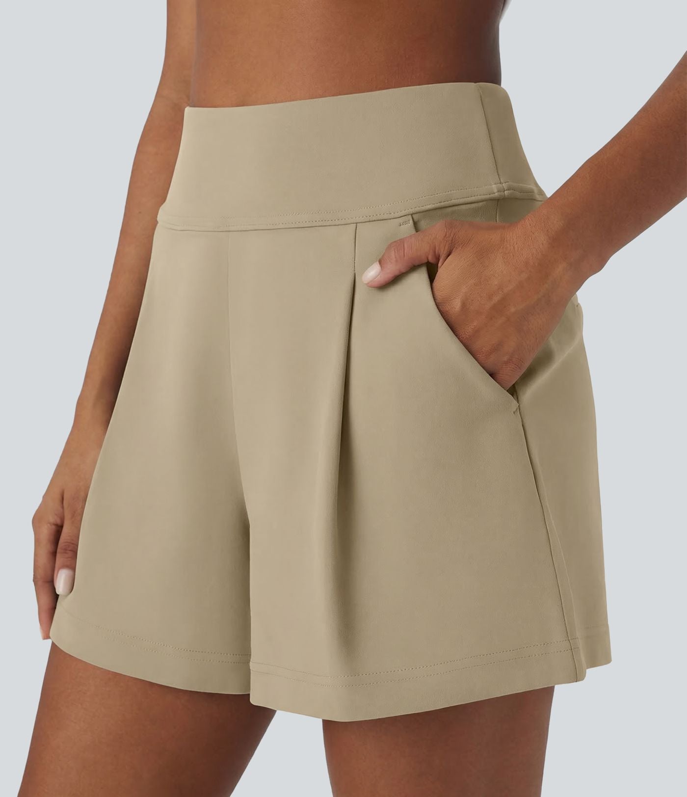 Short de travail large taille haute DayStretch avec poches
