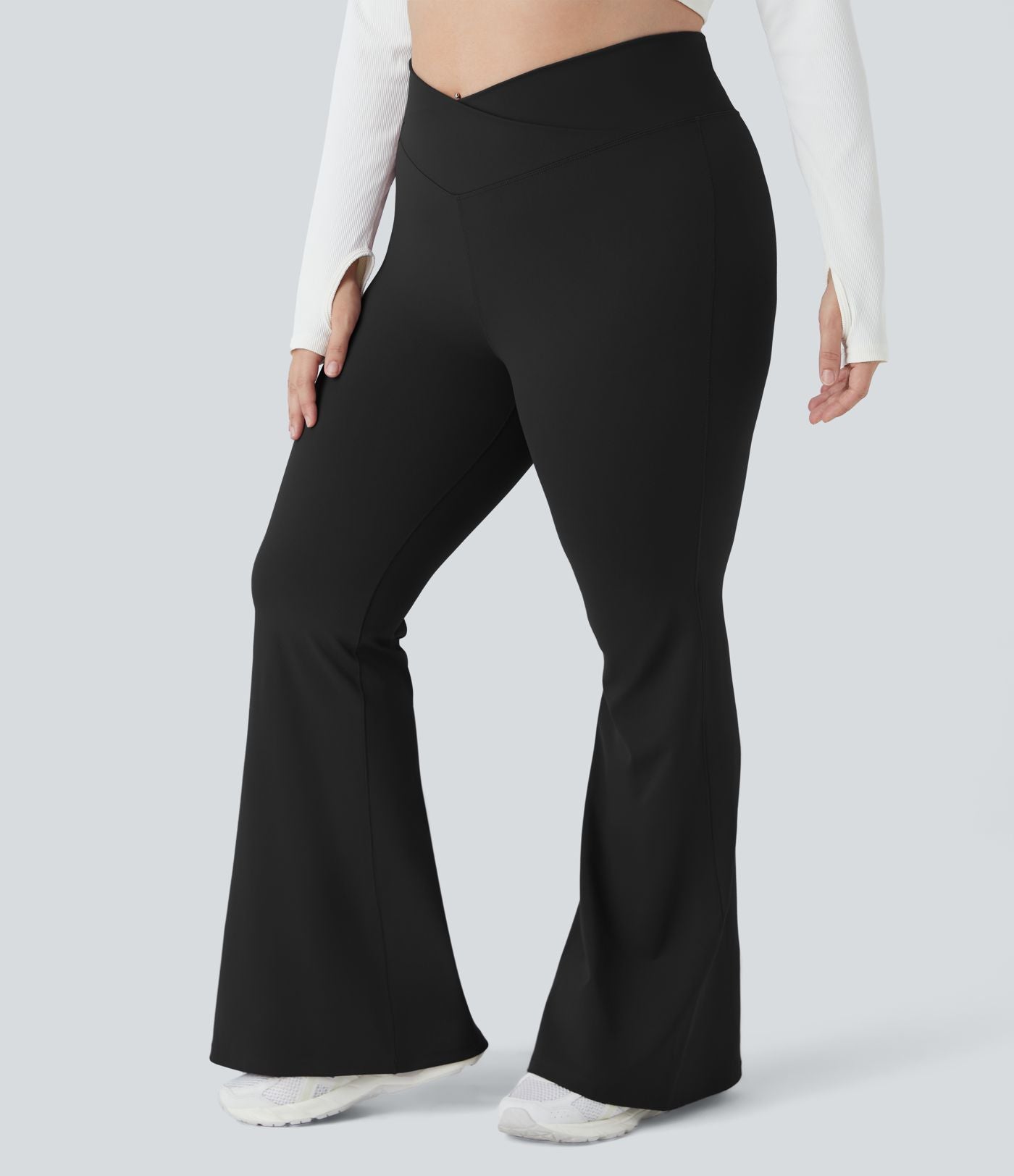 Legging grande taille croisé taille haute DayStretch avec poches