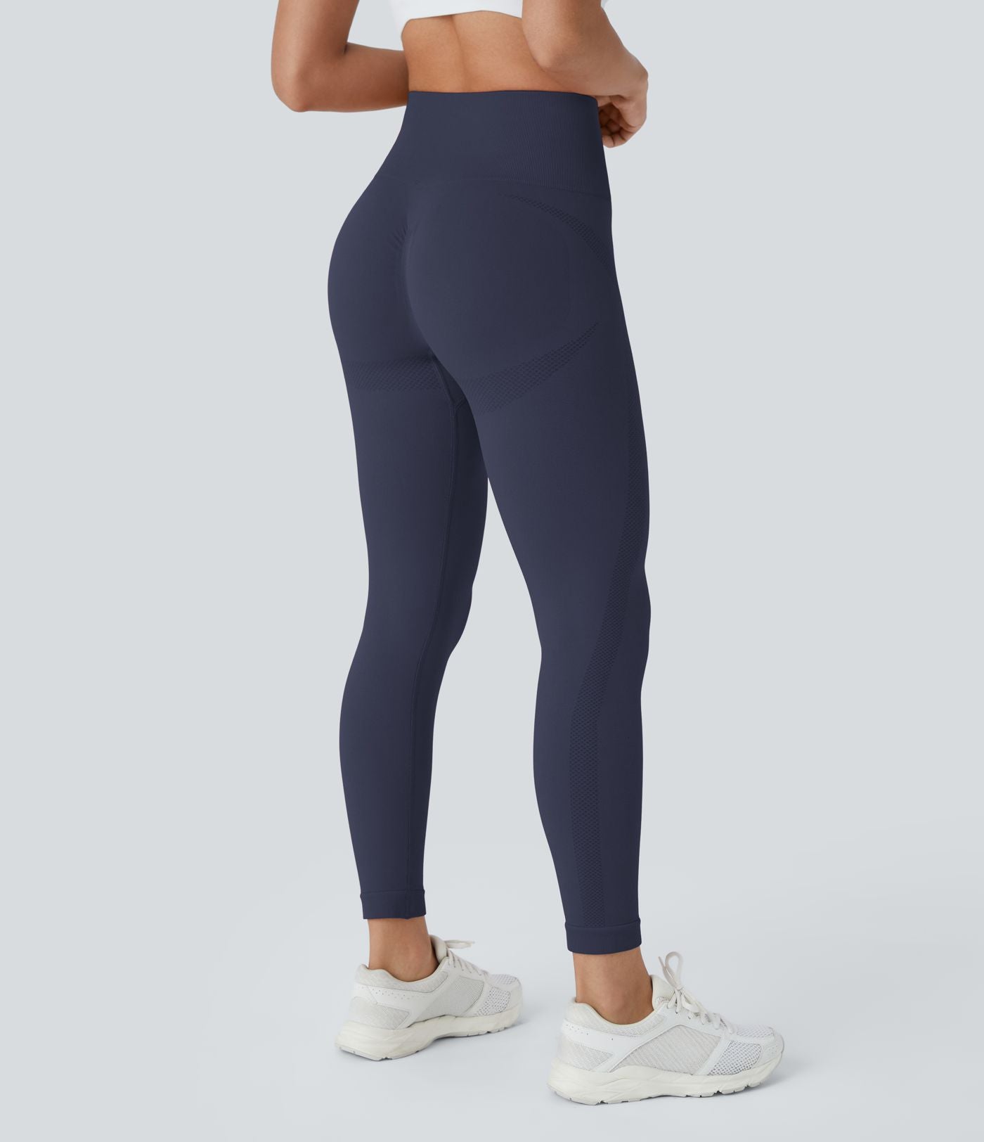 Legging yoga 7/8 taille haute froncé sans couture OneForm Seamless Flow