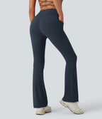 Pantalon de yoga à coupe bootcut gainant taille haute avec poches Halara UltraSculpt™