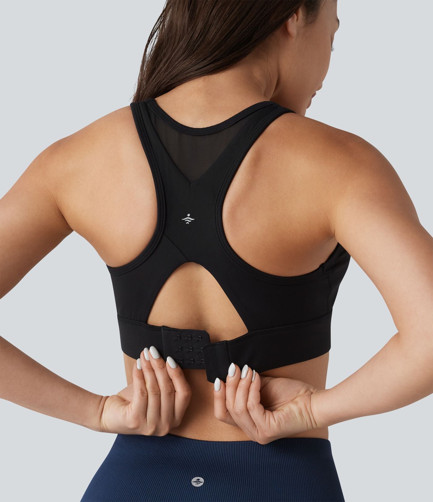 Halara UltraSculpt™ Brassière de sport d'entraînement maintien modéré, dos nageur avec boucle ajustable et mesh respirant
