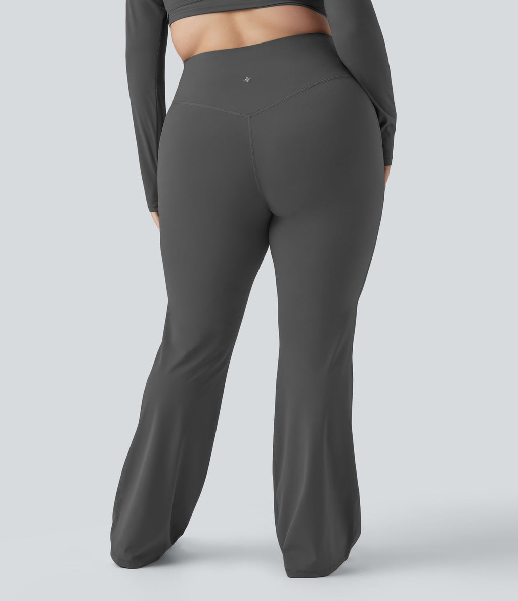 Pantalon yoga évasé gainant sculptant grande taille taille haute Halara UltraSculpt™