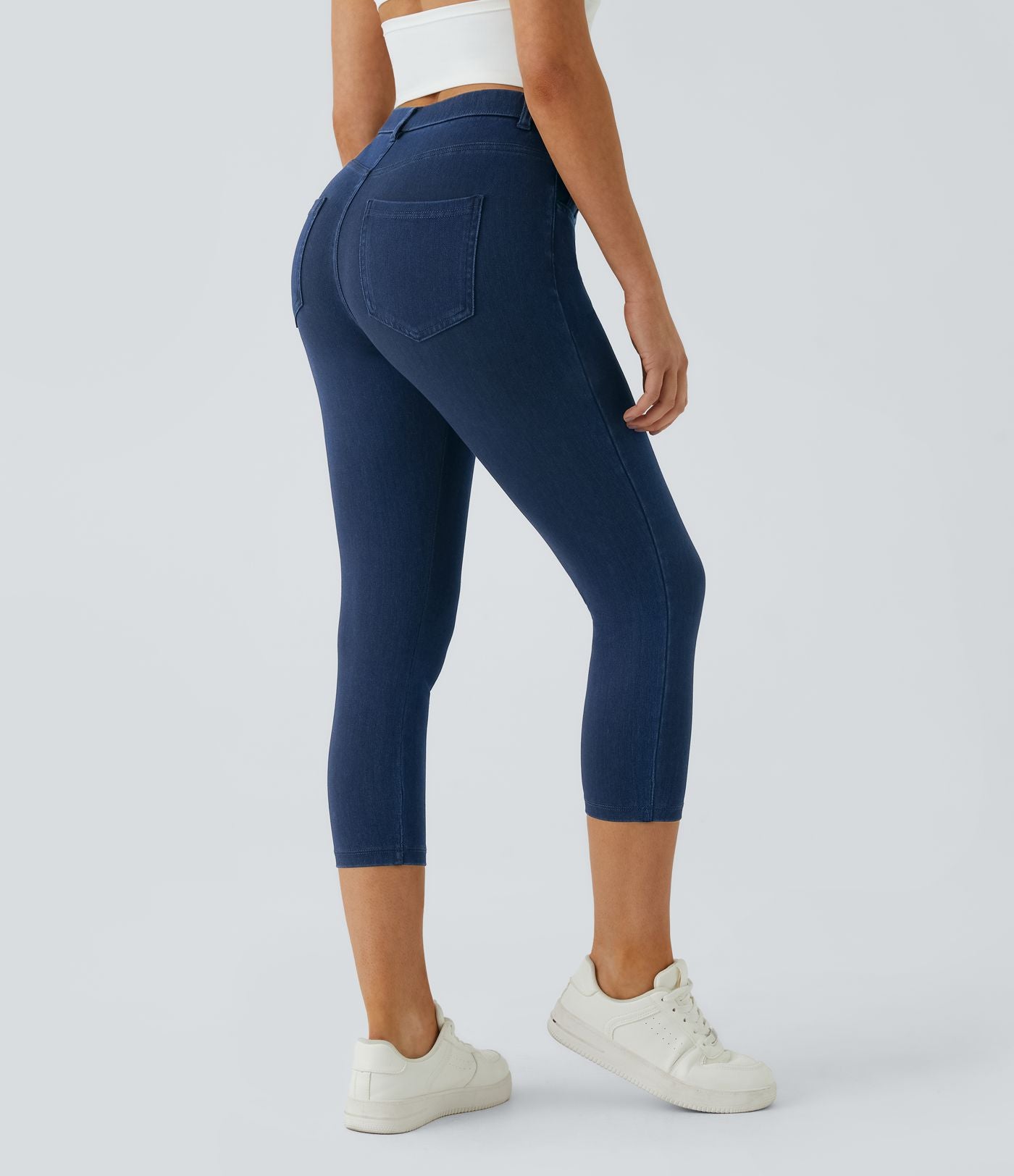 Halara Flex™ Jegging Casual Capri Extensible à Poches Multiples Taille Haute