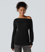 Pull une épaule manches longues