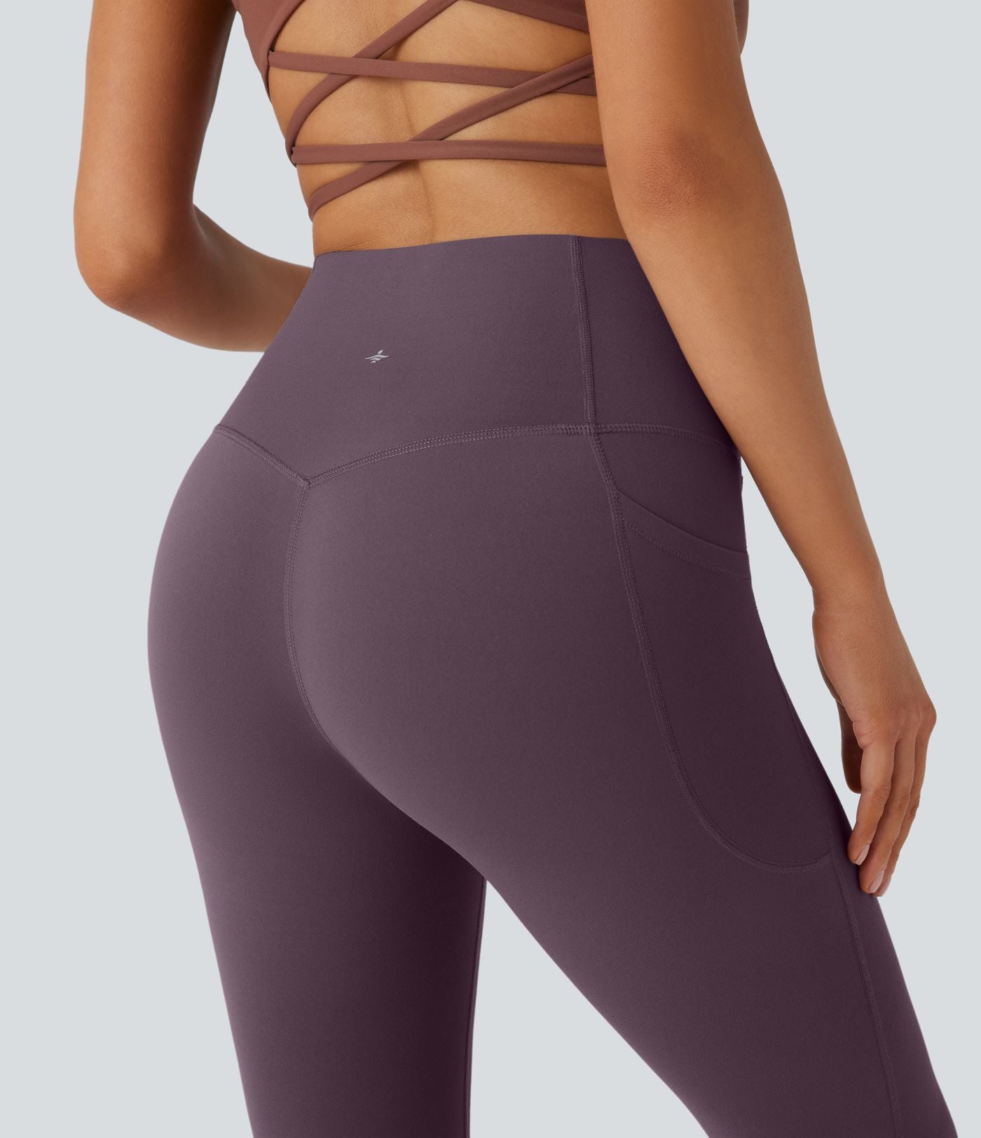 Pantalon de yoga à coupe bootcut gainant taille haute avec poches Halara UltraSculpt™