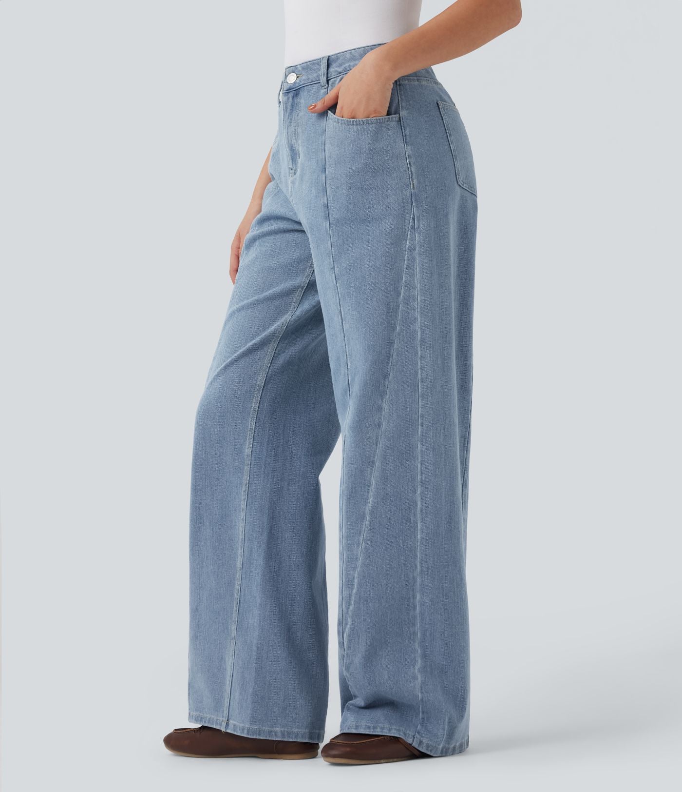 Jean large Halara Flex™ taille mi-haute avec poches