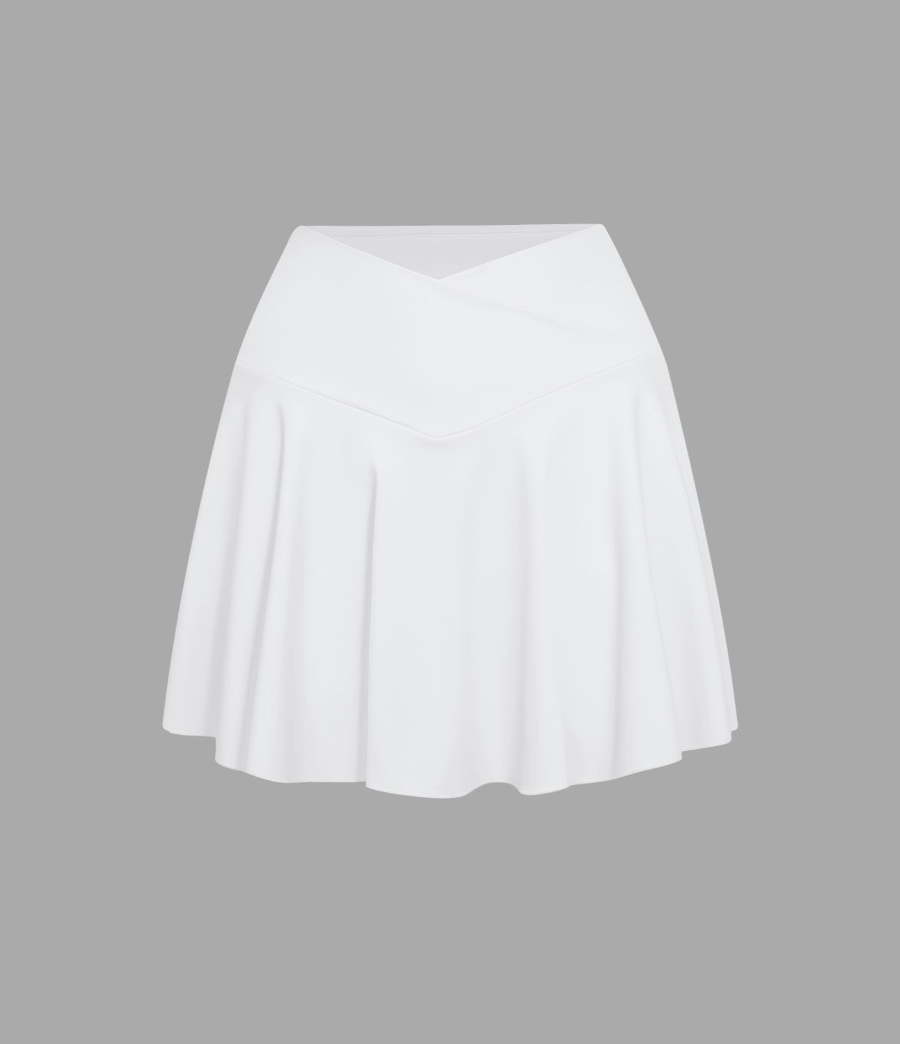 Jupe de tennis SoftlyZero™ Airy taille haute confortable 2-en-1 poches latérales croisées évasée effet frais