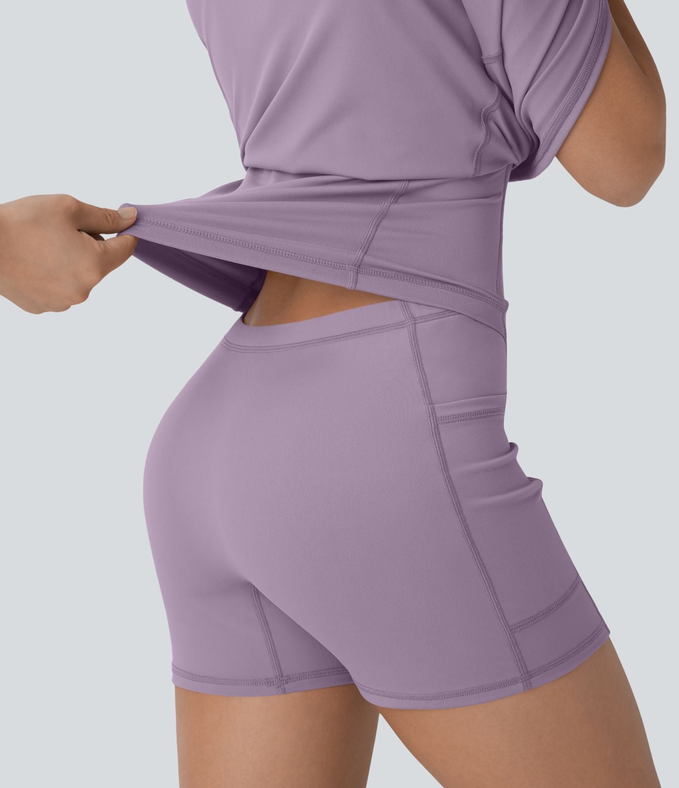 Softlyzero™ Plush Robe de danse courte dos nu avec short intégré - Version Easy Peasy