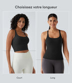 Débardeur yoga court A-D