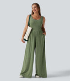 Combinaison casual large col U avec poches - Édition Easy Peasy