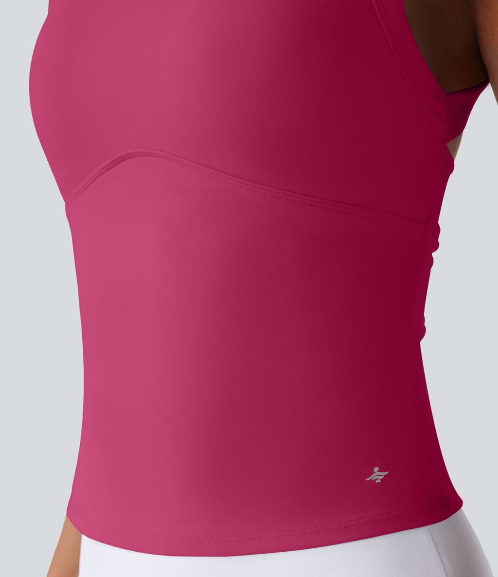 Débardeur yoga SoftlyZero™ Plush à découpes A-D