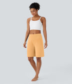 Bermuda SoftlyZero™ Airy de yoga taille haute avec poches multiples et effet frais InstantCool