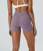 Softlyzero™ Short 7,5cm Biker Taille Haute Croisé Uni