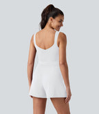 Combinaison décontractée à col en V avec soutien-gorge intégré et poches - Édition Easy Peasy