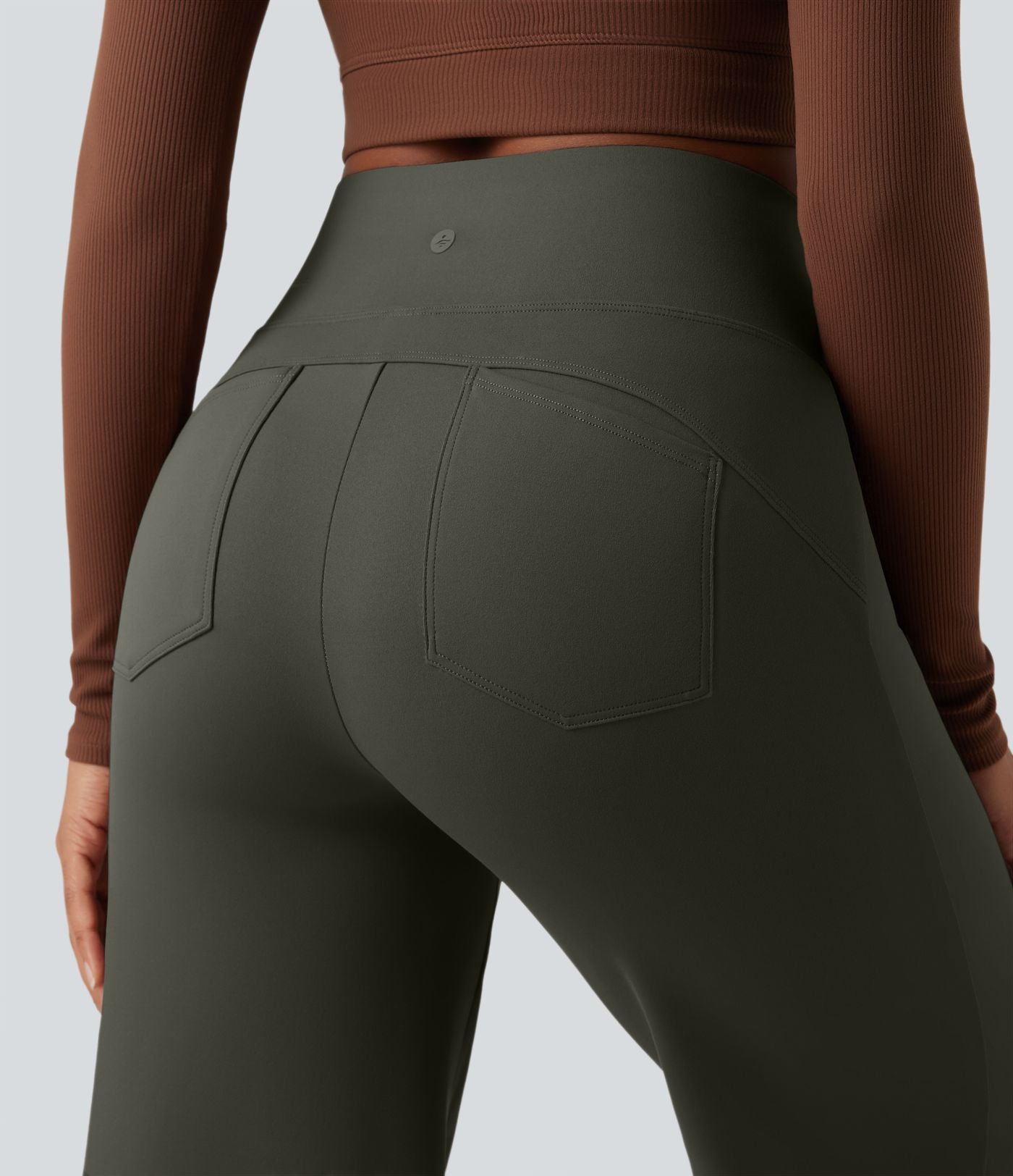 Pantalon yoga large gainant taille haute DayStretch avec poches