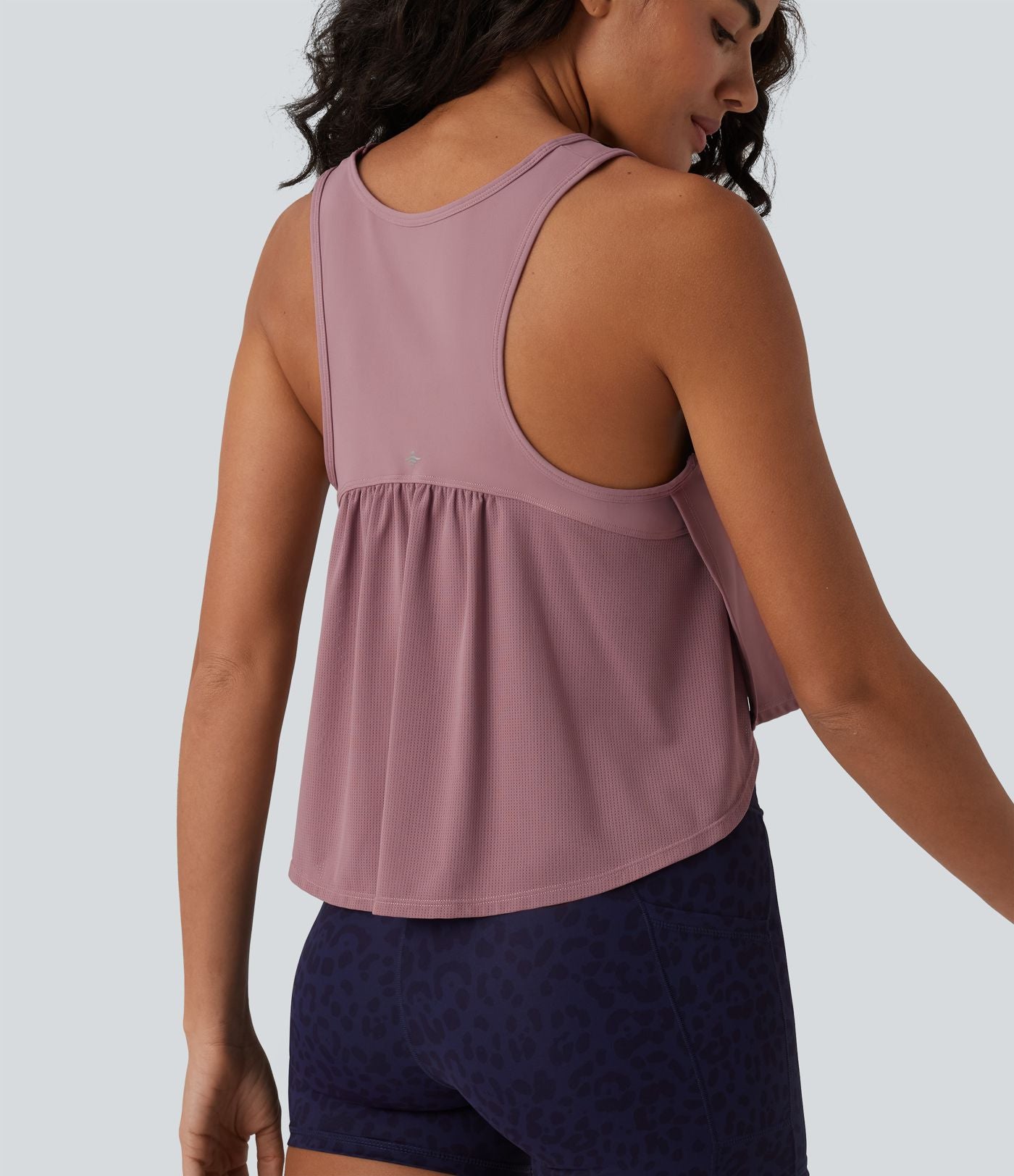 Débardeur running col rond dos nageur mesh respirant effet frais InstantCool séchage rapide, protection solaire UPF50+