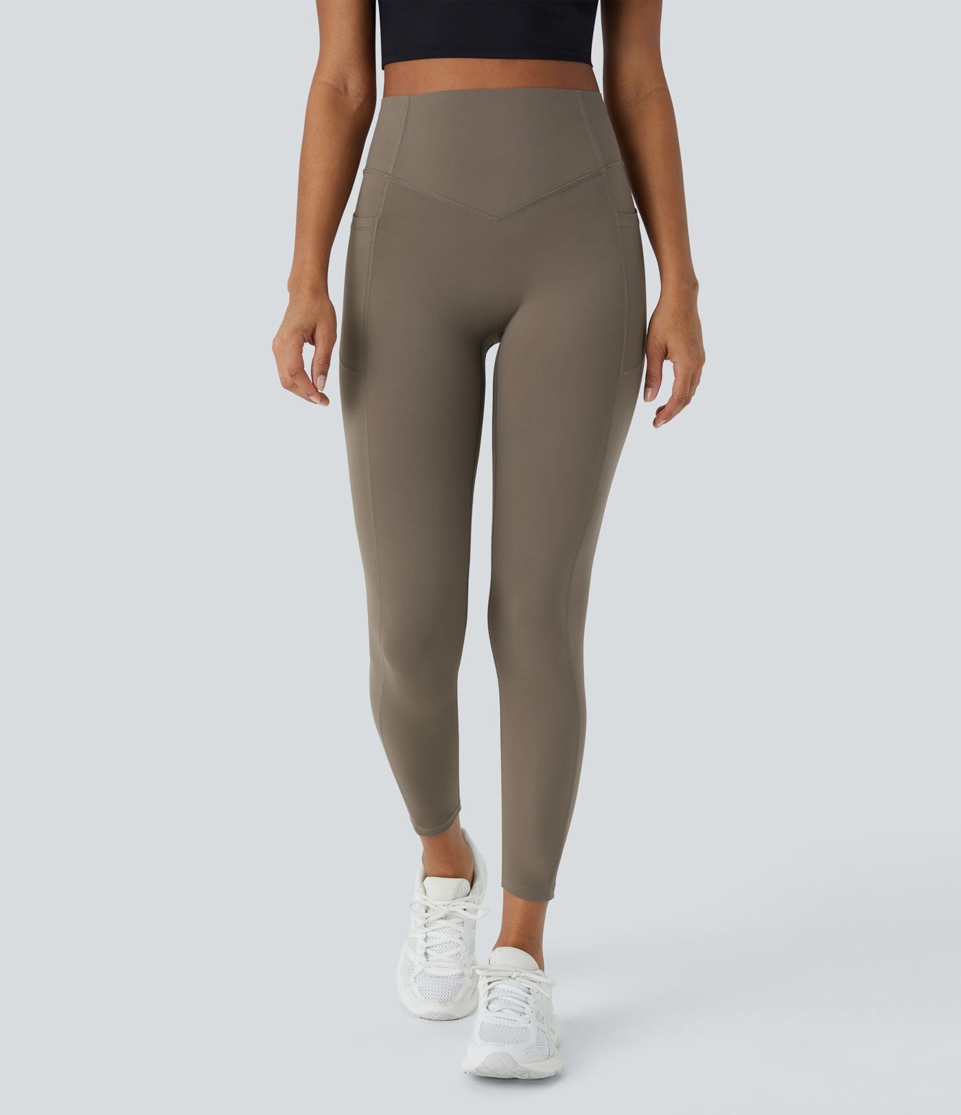 Legging d'entraînement gainant galbant taille haute avec effet scrunch et poches Halara UltraSculpt™