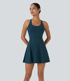 Robe de sport dos nu torsadée A-C
