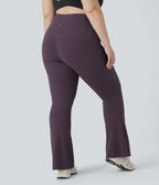 Pantalon de yoga à coupe bootcut gainant taille haute grande taille avec poches Halara UltraSculpt™